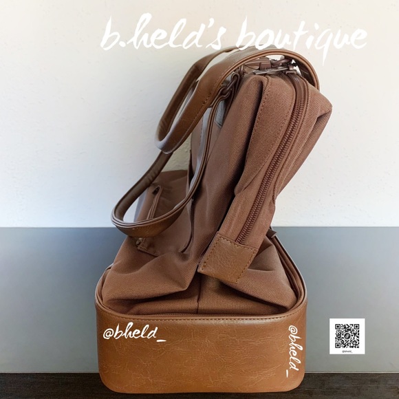 BÉIS The Mini Weekender in Maple Brown Brand New NWT - Picture 4 of 16